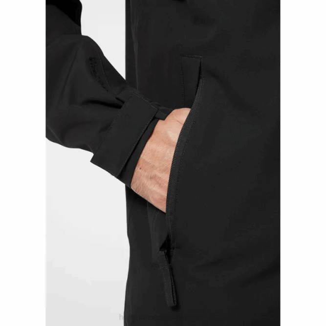 N682230 impermeabile isolante monomateriale da uomo Helly-Hansen nero