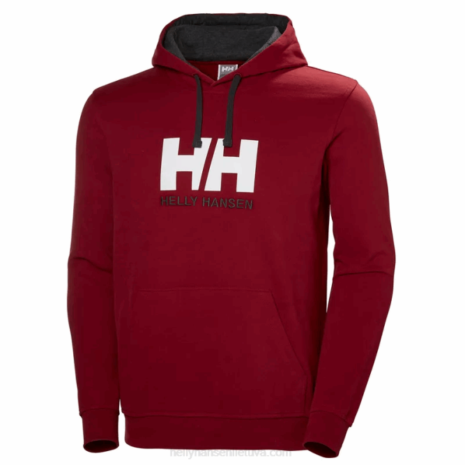 N682767 felpa con cappuccio da uomo con logo hh Helly-Hansen verde tagliente