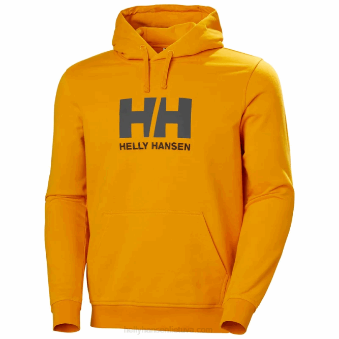 N682769 felpa con cappuccio da uomo con logo hh Helly-Hansen rosso