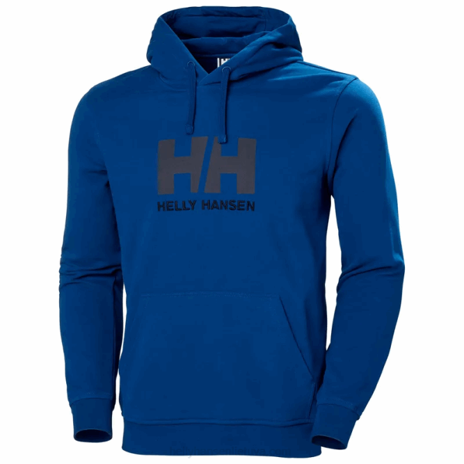N682771 felpa con cappuccio da uomo con logo hh Helly-Hansen azzurrite