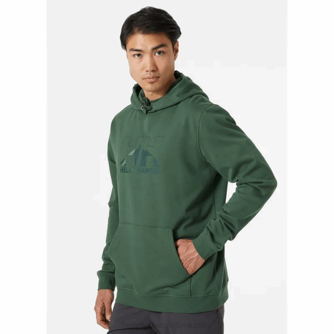 N682783 felpa con cappuccio pullover con grafica nord da uomo Helly-Hansen canyon