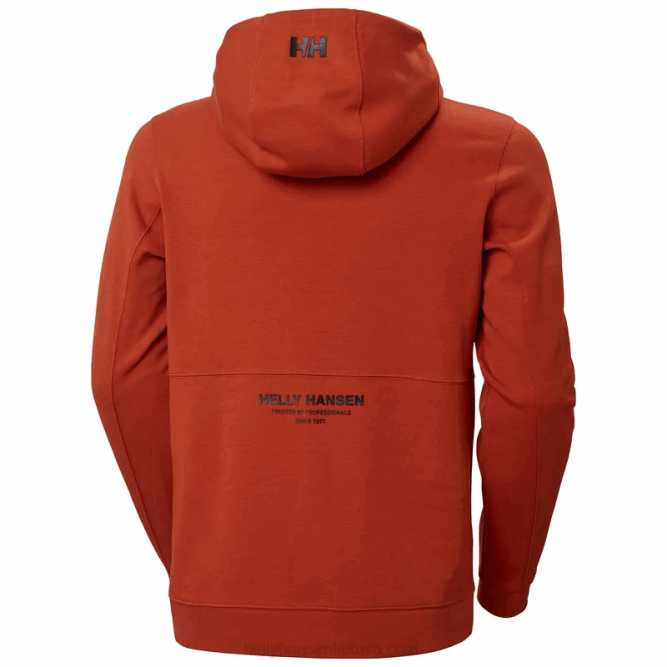 N682789 felpa con cappuccio da uomo Move Helly-Hansen papavero arancione
