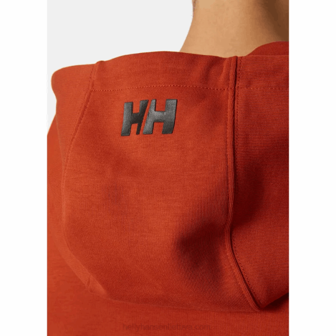 N682789 felpa con cappuccio da uomo Move Helly-Hansen papavero arancione