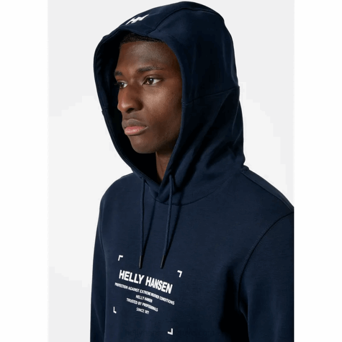 N682796 felpa con cappuccio da uomo Move Helly-Hansen nero