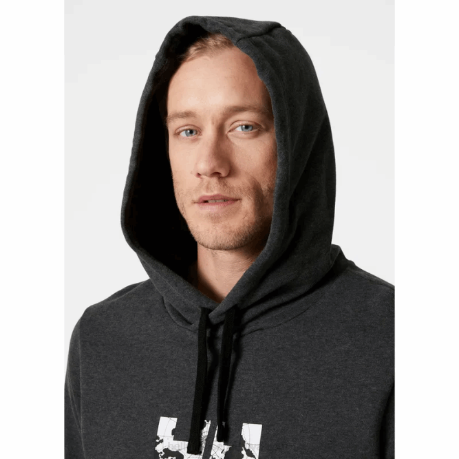 N682802 felpa con cappuccio da uomo in cotone biologico oceano artico Helly-Hansen Marina Militare