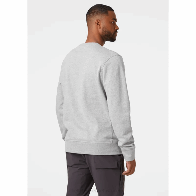 N682779 felpa girocollo da uomo con grafica nord Helly-Hansen fiordo profondo