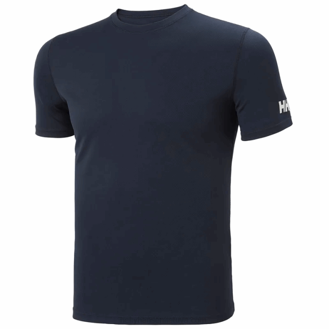N682828 t-shirt tecnica da uomo ad asciugatura rapida hh Helly-Hansen ebano