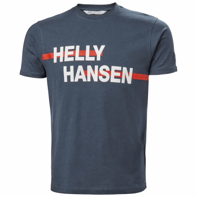 N682831 t-shirt con grafica rwb da uomo Helly-Hansen rosso