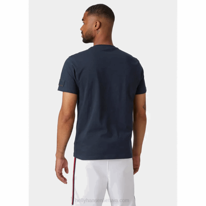 N682831 t-shirt con grafica rwb da uomo Helly-Hansen rosso