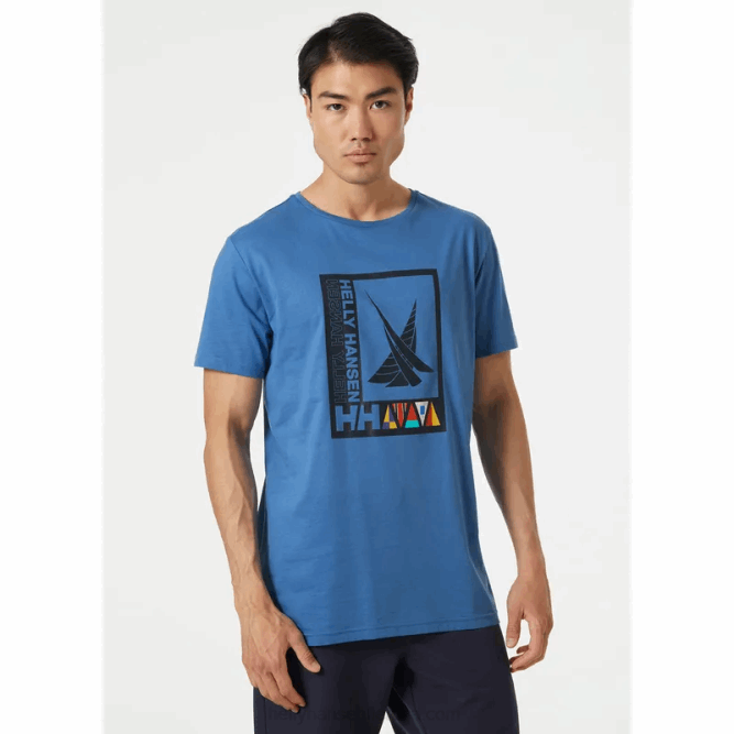 N682834 t-shirt litorale da uomo 2.0 Helly-Hansen lampone