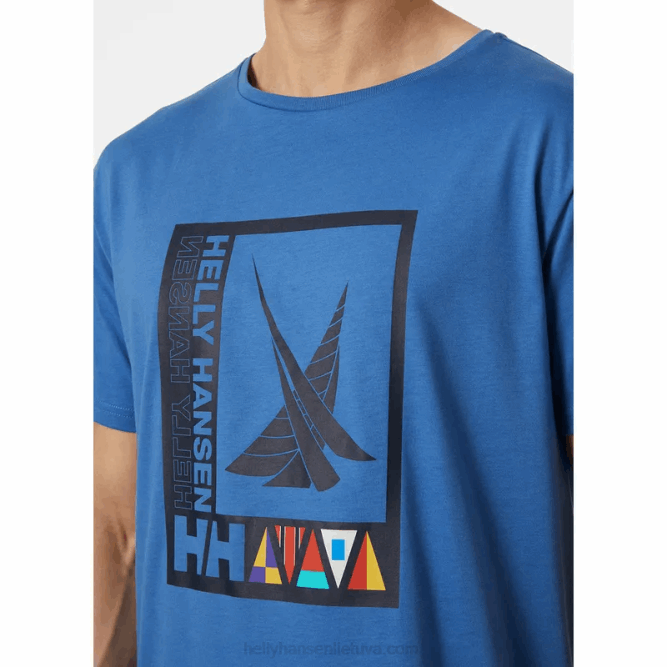 N682834 t-shirt litorale da uomo 2.0 Helly-Hansen lampone