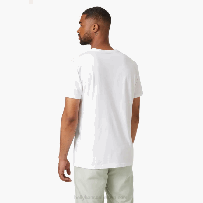 N682836 t-shirt litorale da uomo 2.0 Helly-Hansen bianco