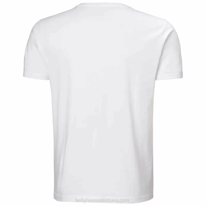 N682836 t-shirt litorale da uomo 2.0 Helly-Hansen bianco