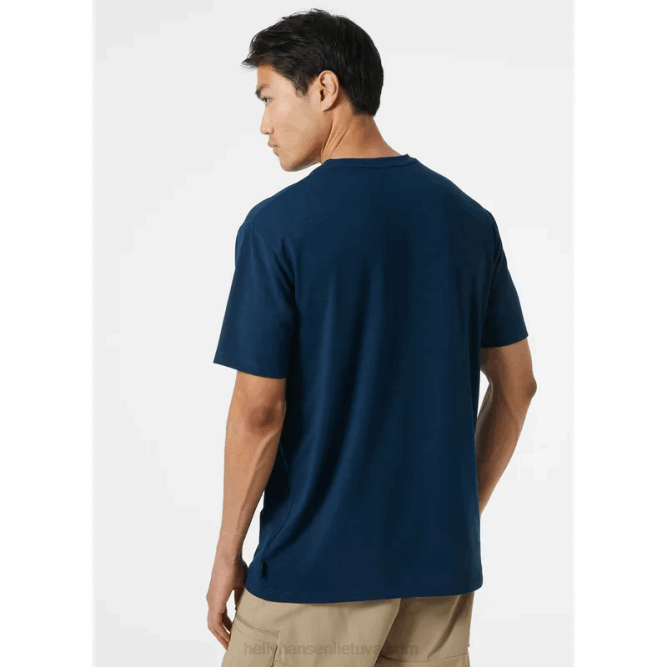 N682845 t-shirt da uomo con grafica riciclata skog Helly-Hansen mela di abete rosso