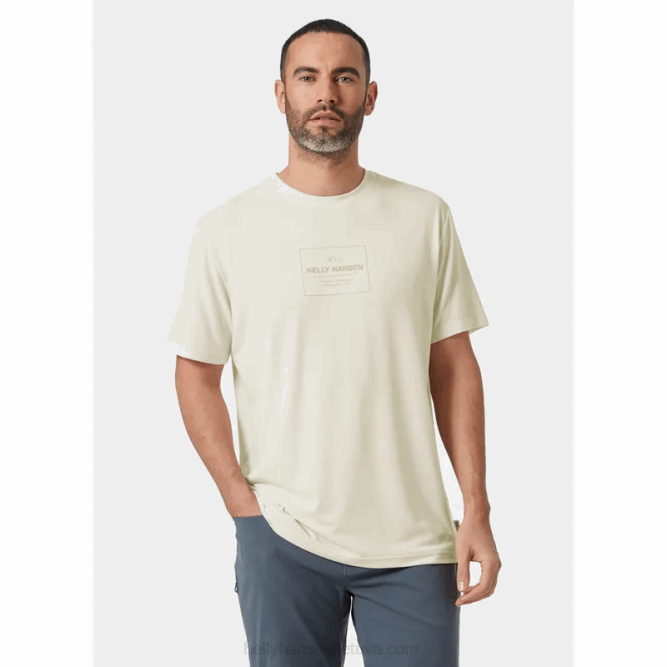 N682849 t-shirt da uomo con grafica riciclata skog Helly-Hansen fiordo profondo