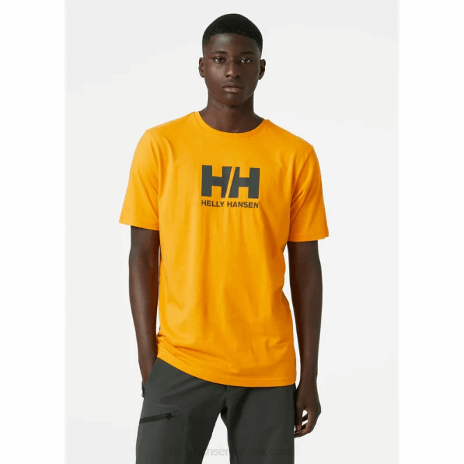 N682856 t-shirt da uomo con logo hh Helly-Hansen ebano melano