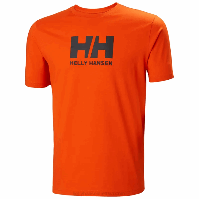 N682860 t-shirt da uomo con logo hh Helly-Hansen melange grigio