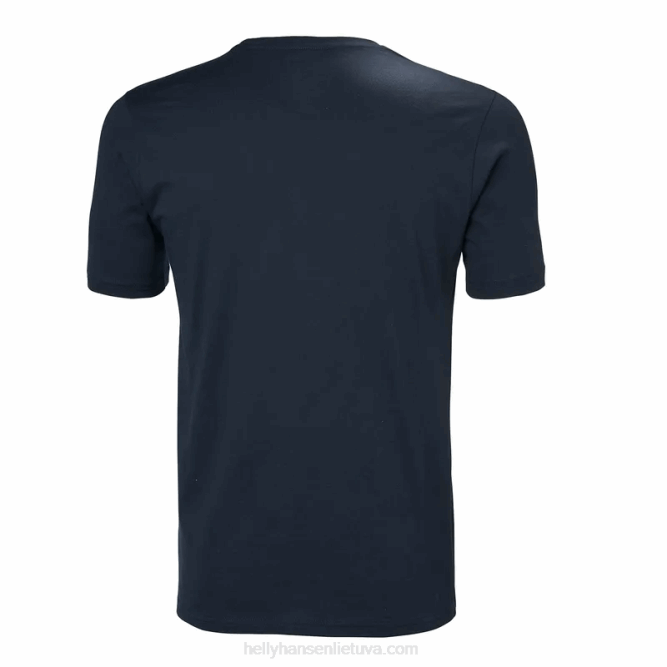 N682863 t-shirt da uomo con logo hh Helly-Hansen bianco