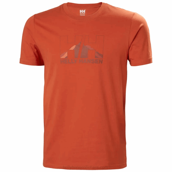 N682881 t-shirt con grafica nord da uomo Helly-Hansen marina iii