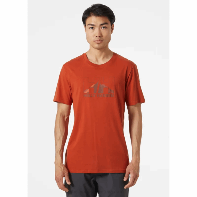 N682881 t-shirt con grafica nord da uomo Helly-Hansen marina iii