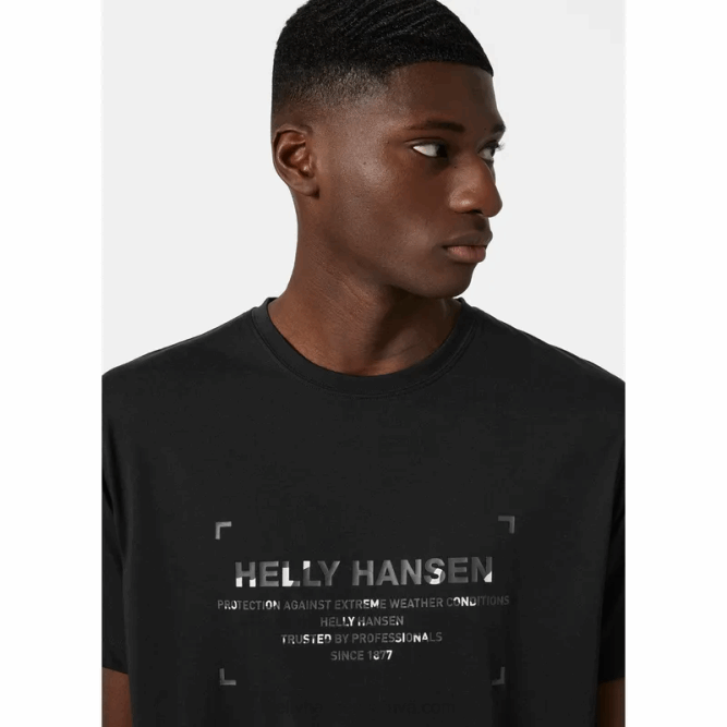 N682901 t-shirt da uomo ad asciugatura rapida Helly-Hansen primavera più buia