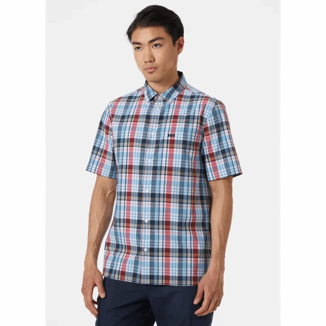 N682905 camicia da uomo a maniche corte ad asciugatura rapida fjord 2.0 Helly-Hansen idromele