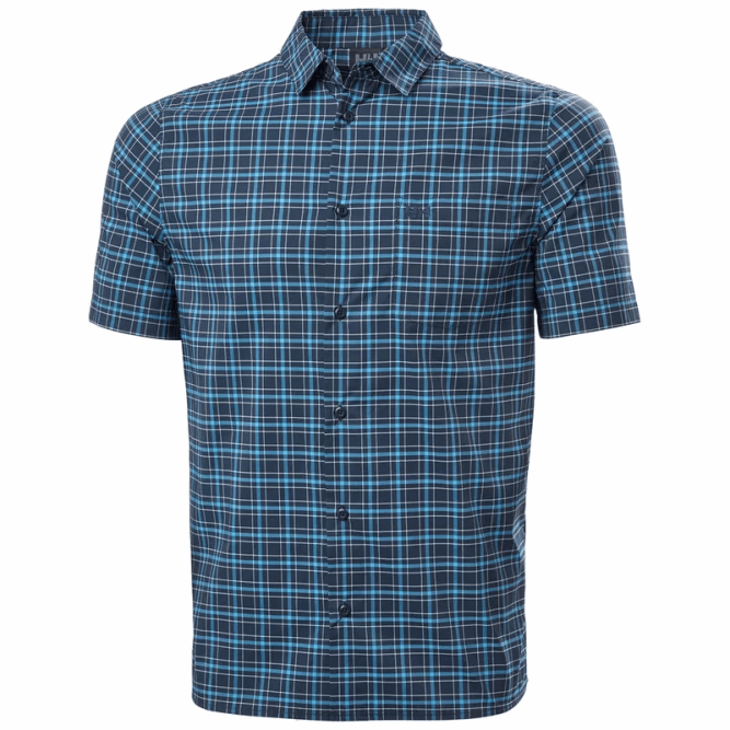 N682908 camicia da uomo a maniche corte ad asciugatura rapida fjord 2.0 Helly-Hansen bianco