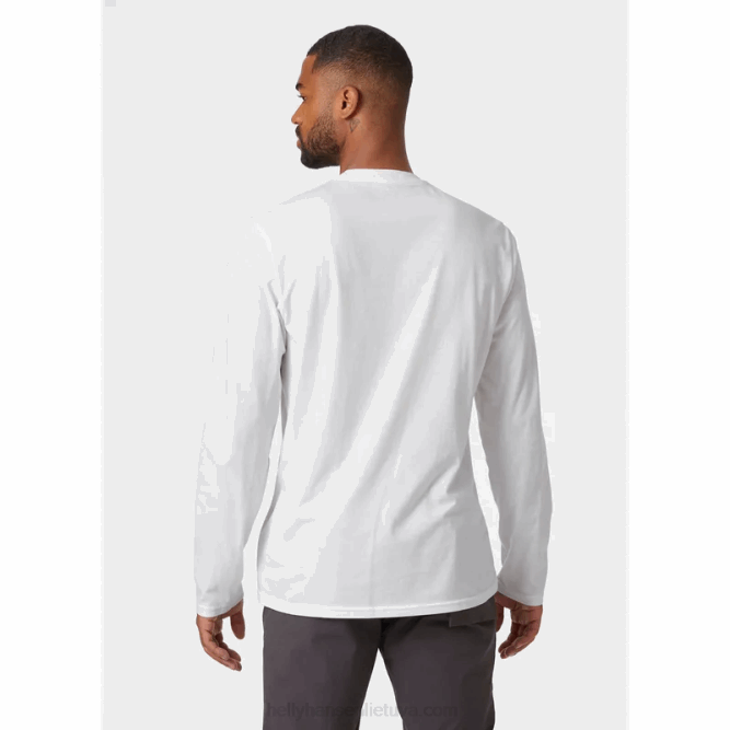N682911 t-shirt a maniche lunghe con grafica nord da uomo Helly-Hansen fiordo profondo