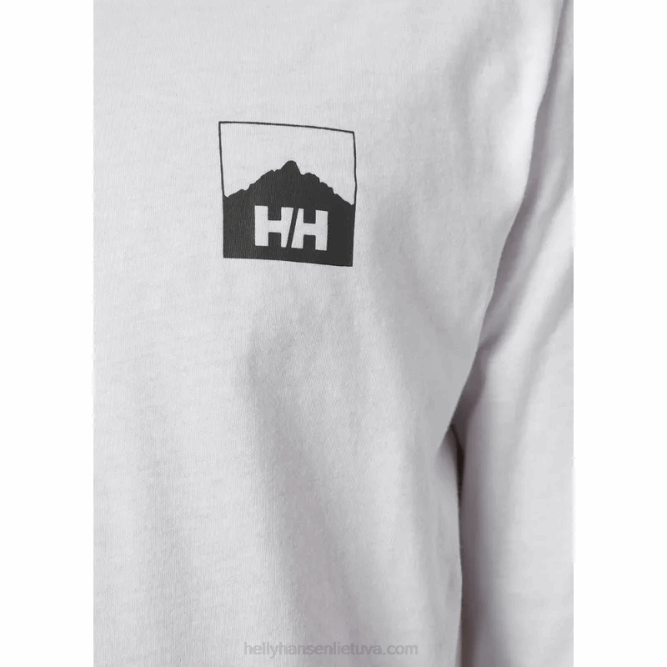 N682911 t-shirt a maniche lunghe con grafica nord da uomo Helly-Hansen fiordo profondo