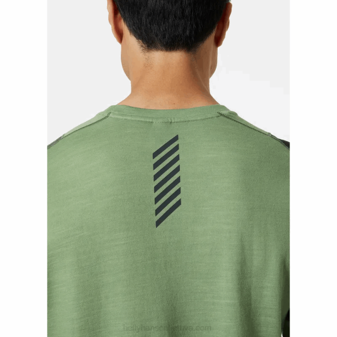 N682921 t-shirt leggera merino lifa da uomo Helly-Hansen melange grigio