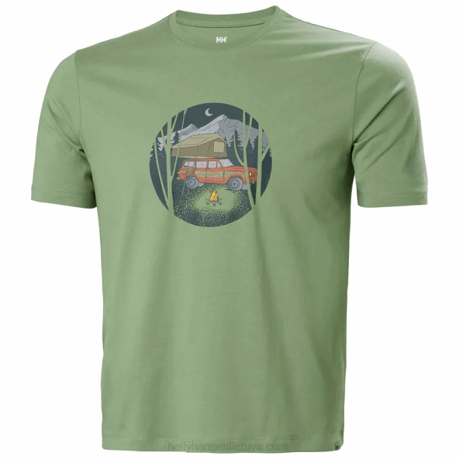 N682925 t-shirt in cotone biologico f2f 2.0 Helly-Hansen blu acceso