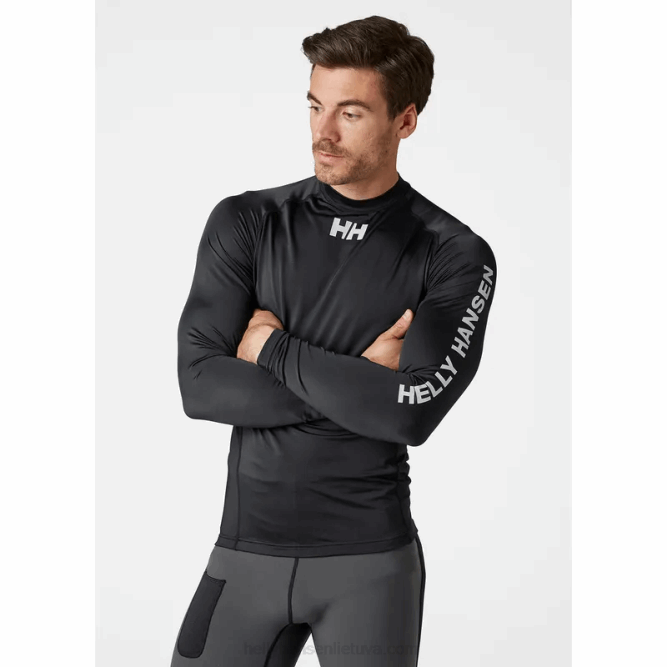 N682935 rashguard da uomo per abbigliamento da acqua Helly-Hansen nero