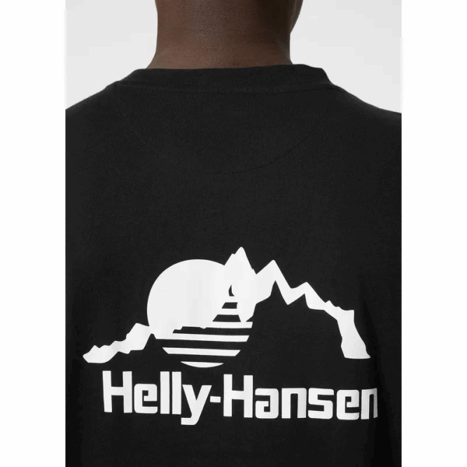 N682936 maglietta a maniche lunghe yu20 da uomo Helly-Hansen nero