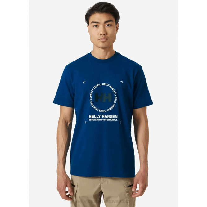 N682946 t-shirt da uomo in cotone move Helly-Hansen abete rosso