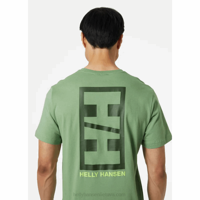 N682949 t-shirt con grafica core da uomo Helly-Hansen nero