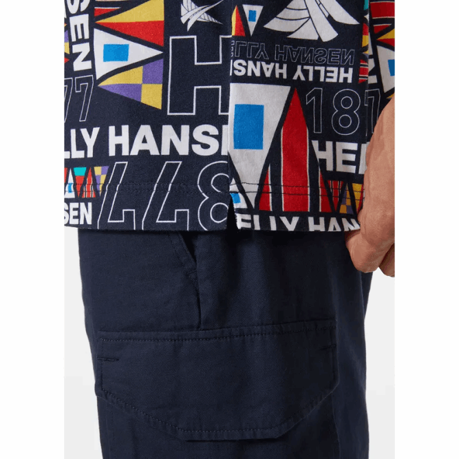 N682955 t-shirt da uomo in cotone biologico newport Helly-Hansen borgo oceanico