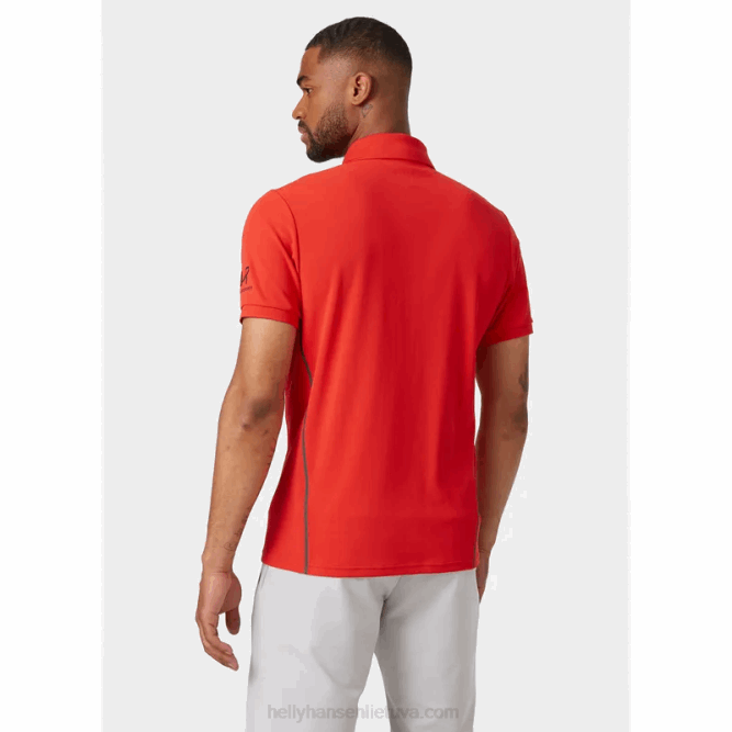 N682968 polo da uomo ad asciugatura rapida hp racing Helly-Hansen bianco