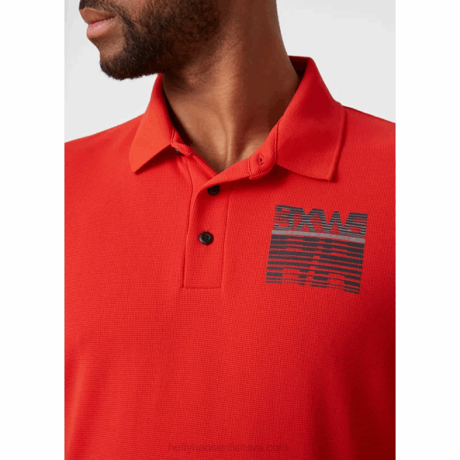 N682968 polo da uomo ad asciugatura rapida hp racing Helly-Hansen bianco