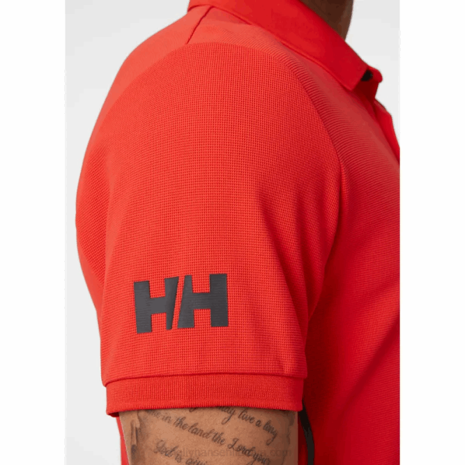 N682968 polo da uomo ad asciugatura rapida hp racing Helly-Hansen bianco