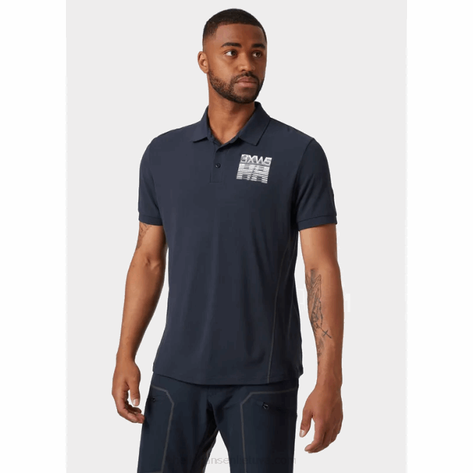 N682969 polo da uomo ad asciugatura rapida hp racing Helly-Hansen allarme rosso