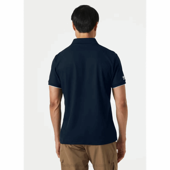 N682979 polo oceanica da uomo ad asciugatura rapida Helly-Hansen ebano