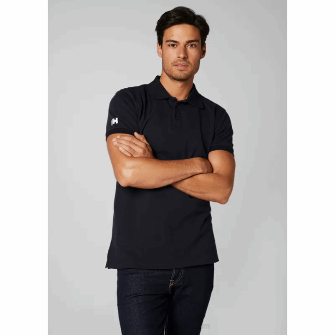 N682983 polo da uomo Helly-Hansen ebano