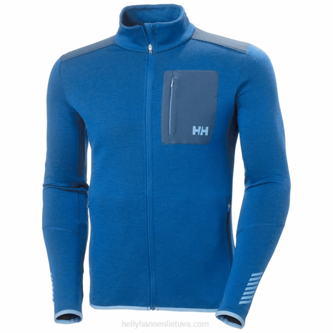N682529 giacca midlayer lifa merino da uomo Helly-Hansen grigio chiaro