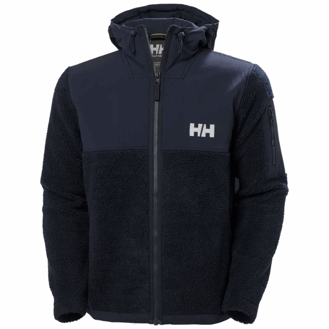 N682512 giacca in pile pattuglia da uomo Helly-Hansen nero