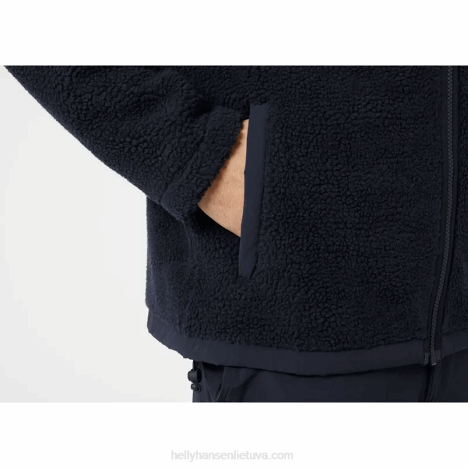 N682512 giacca in pile pattuglia da uomo Helly-Hansen nero