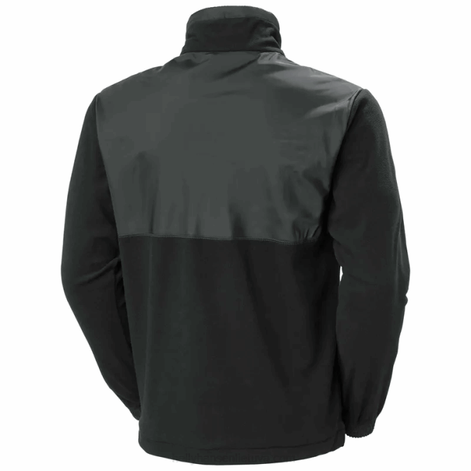 N682514 Pile Polartec yu mezza zip da uomo Helly-Hansen nero