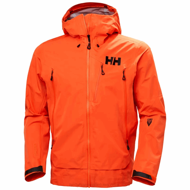 N682141 giacca da uomo odin 9 worlds infinity shell Helly-Hansen arancione brillante