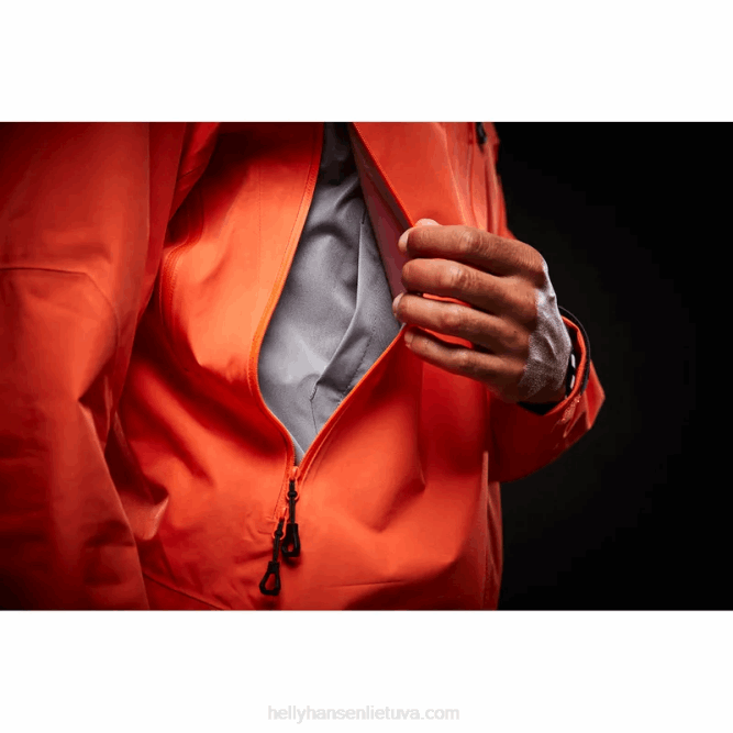 N682141 giacca da uomo odin 9 worlds infinity shell Helly-Hansen arancione brillante