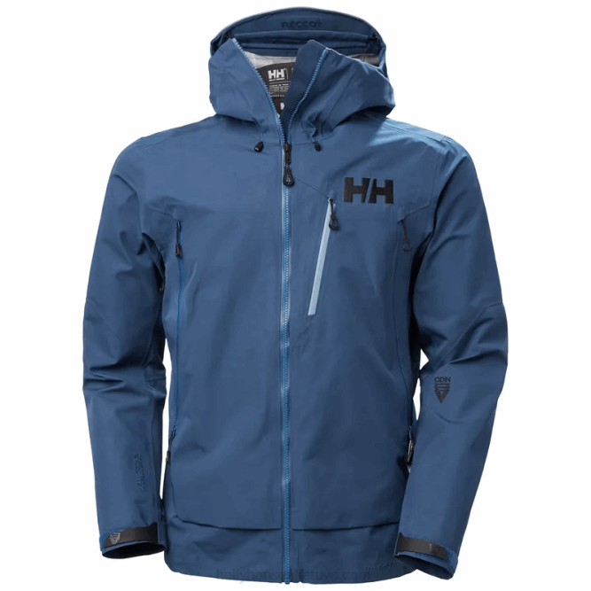 N682142 giacca da uomo odin 9 worlds infinity shell Helly-Hansen fiordo profondo
