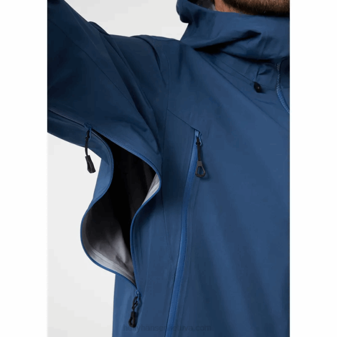 N682142 giacca da uomo odin 9 worlds infinity shell Helly-Hansen fiordo profondo